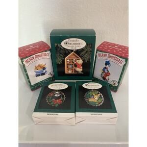Hallmark Vintage Ornaments Lot Of 5